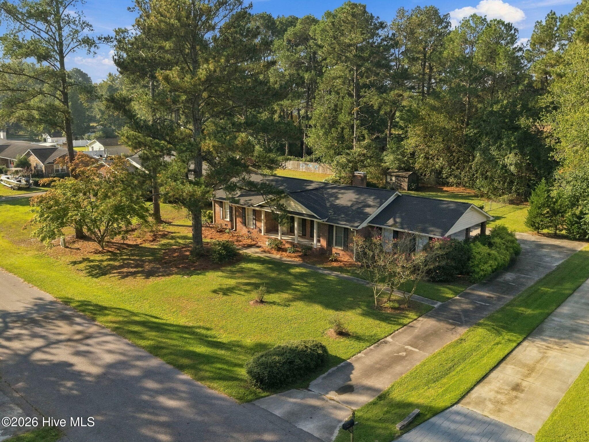 Ariel view of home - 109 Hardee Street, Greenville, NC 27858