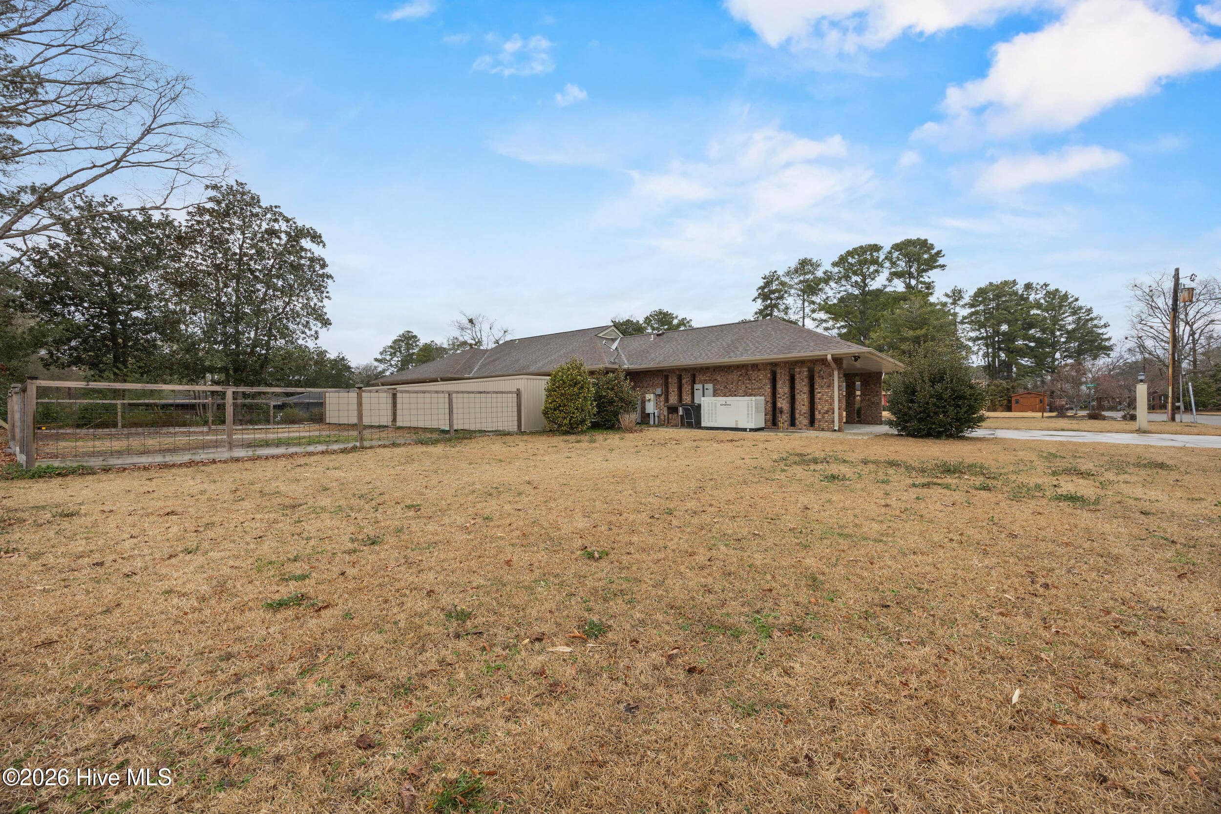 back yard of property - 616 E Murphy Street, Wallace, NC 28466