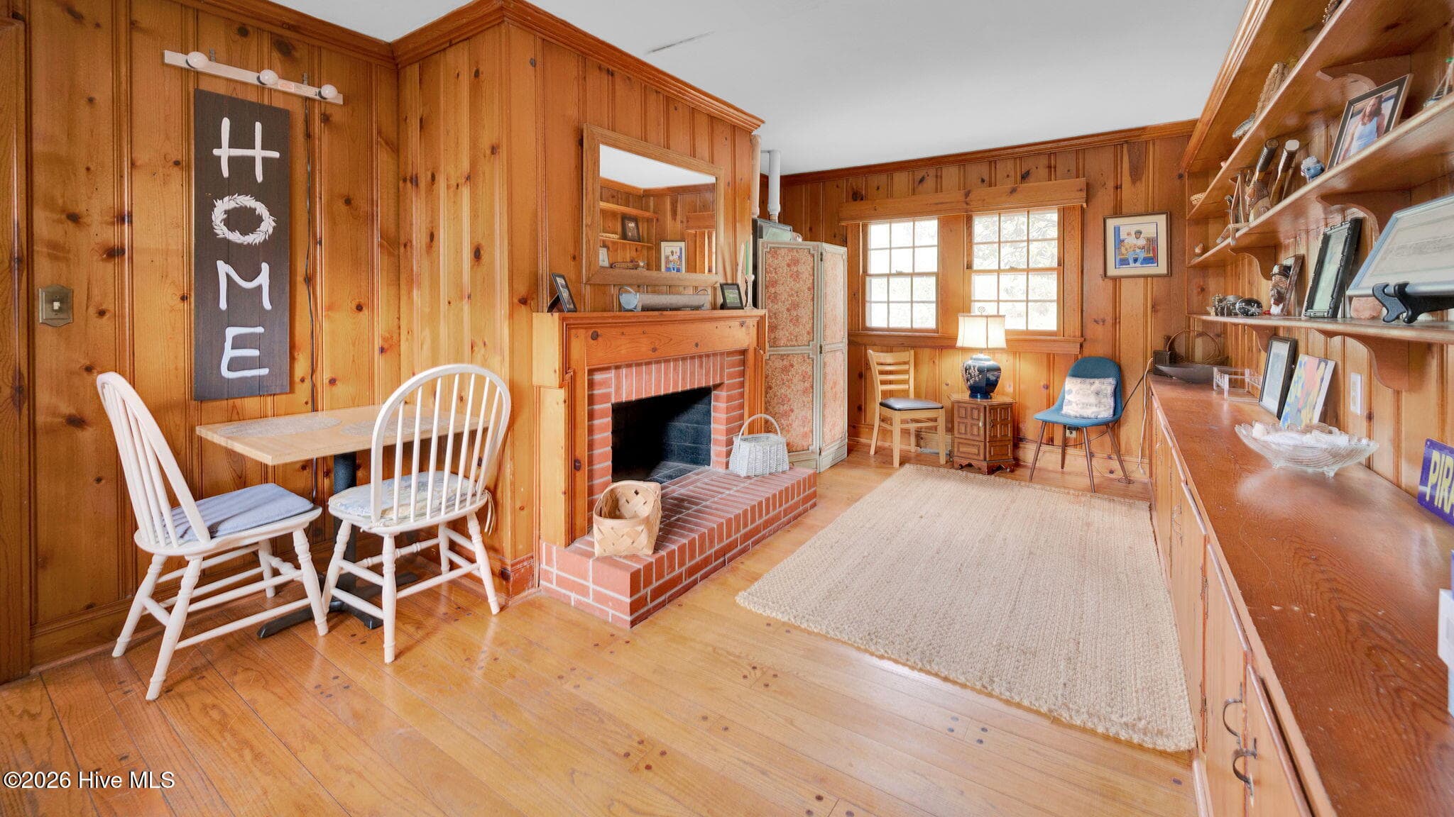 den-library with fireplace - 1902 Sherwood Drive, Greenville, NC 27858