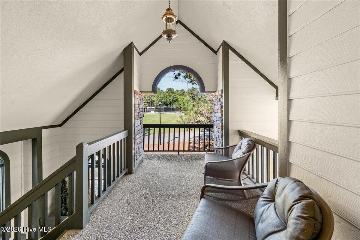 2nd level covered outdoor deck - 50 Cochrane Castle Circle, Southern Pines, NC 28387