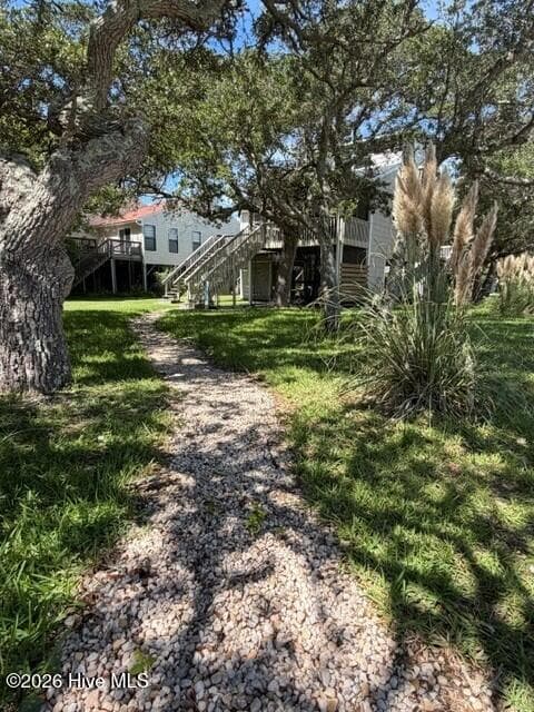 Cute path toward the beach - 301 Bay Circle, North Topsail Beach, NC 28460, North Topsail Beach