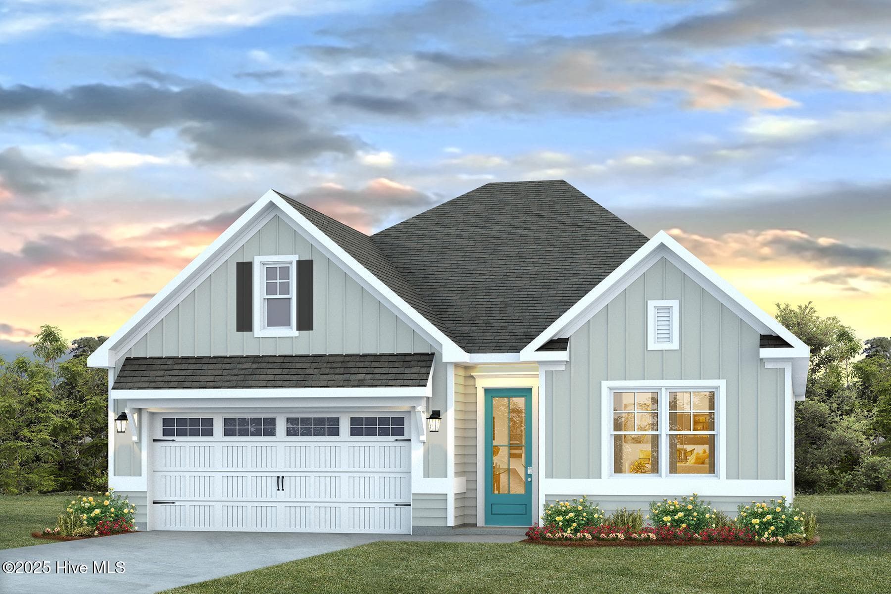 Rendering of similar home. Colors may vary. - 2035 Cypress Hill Drive Lot 7, Bolivia, NC 28422