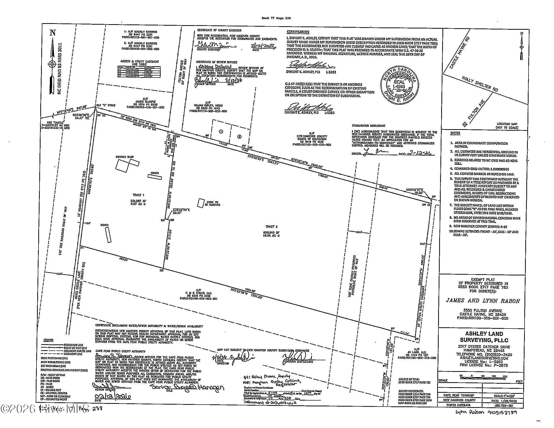 Residential Lot at 5535 Tract 2 Fulton Avenue, Castle Hayne, NC 28429, photo 16 of 16