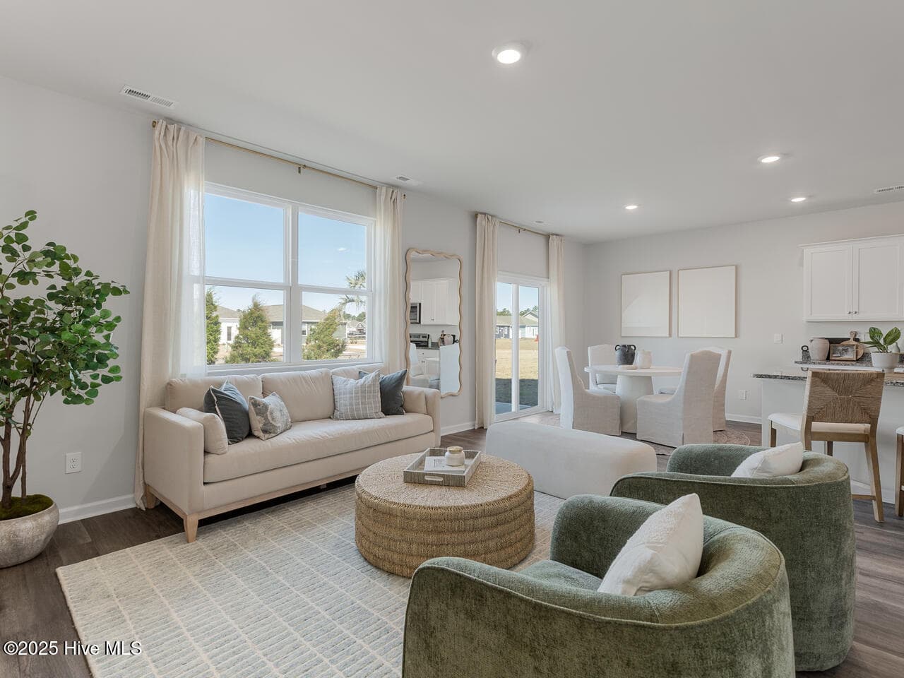 open floor concept of kitchen, dining, living - 280 Marshwood Street Lot 78, Richlands, NC 28574