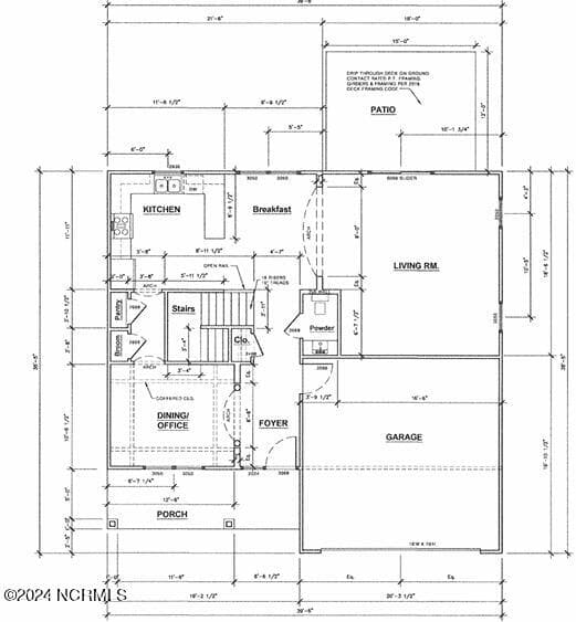 First Floor - Floor Plan - 108 Palm Circle, Havelock, NC 28532