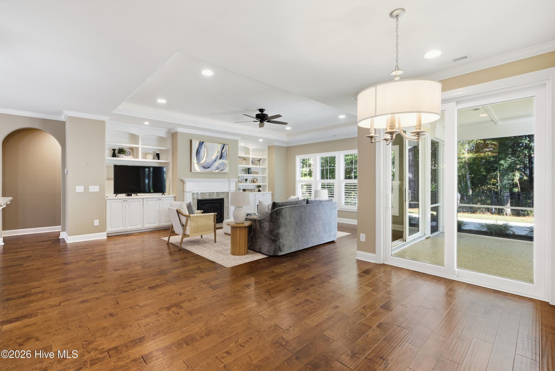 Master is behind fireplace - 2153 Forest View Circle, Leland, NC 28451