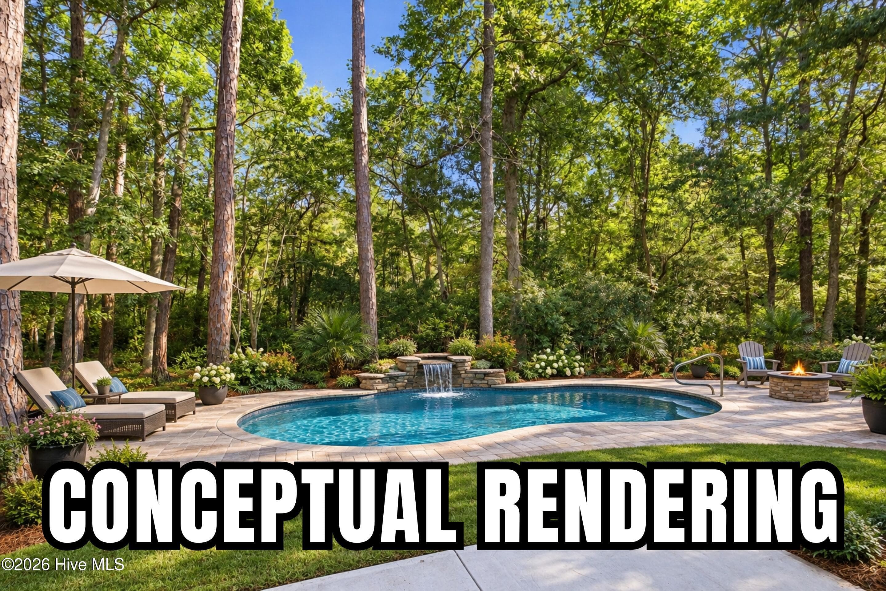Conceptual Rendering of Pool - 3392 Eagle Crest Drive SW, Supply, NC 28462