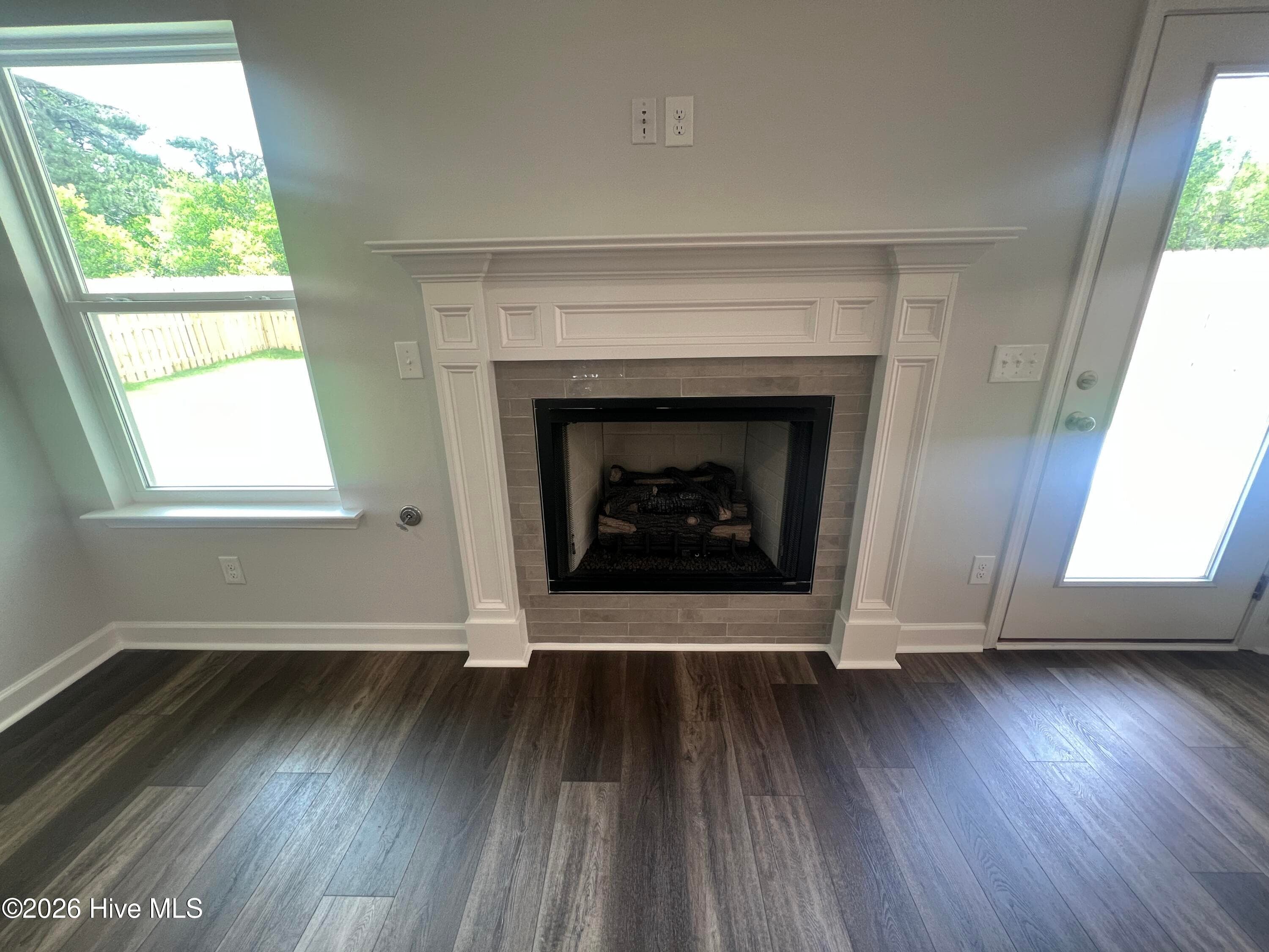 Gas log fireplace. - 8887 Snelling Drive, Aiken, SC 29803