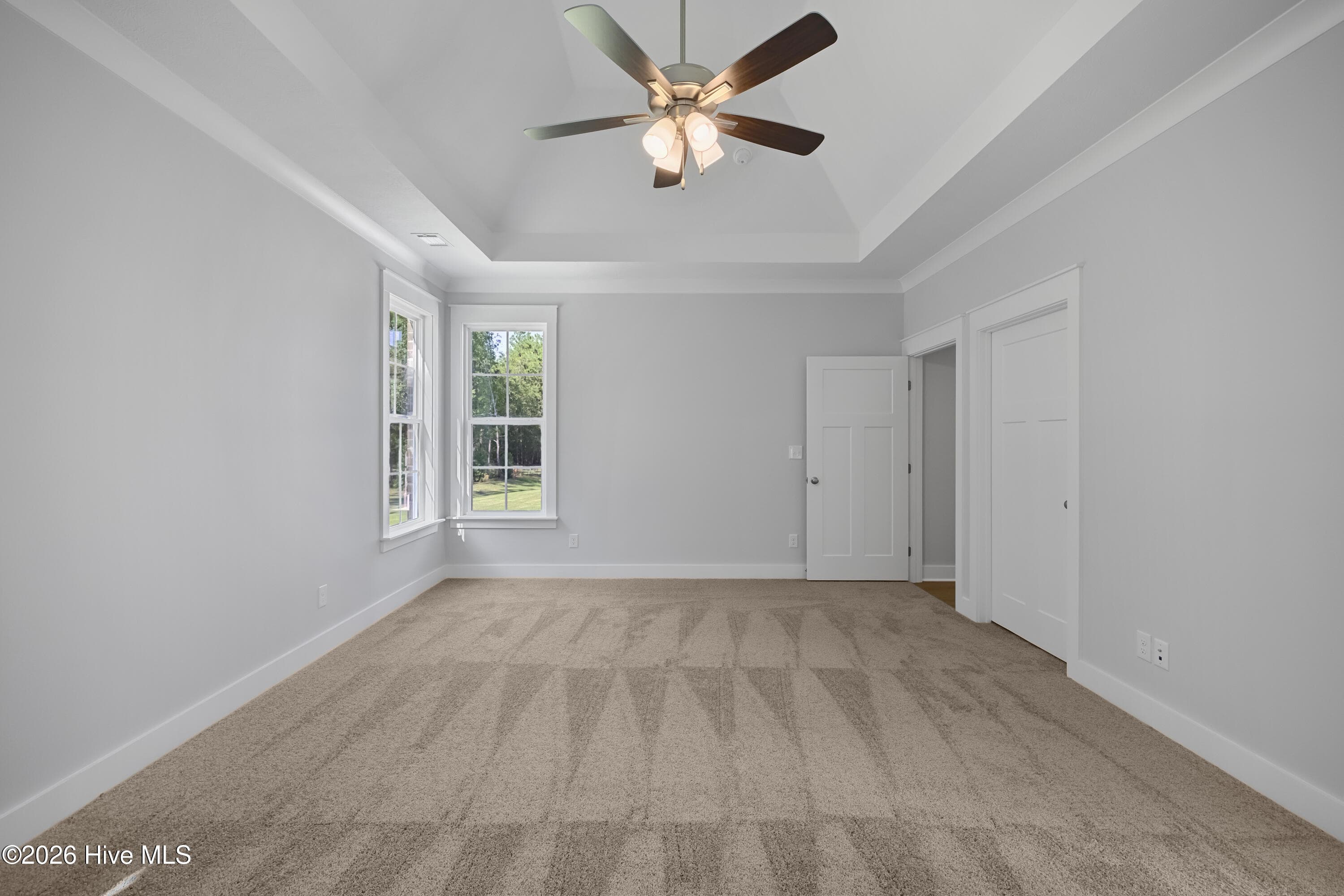 Tray ceilings in owner's suite - 458 Longshadow Drive, Aiken, SC 29803