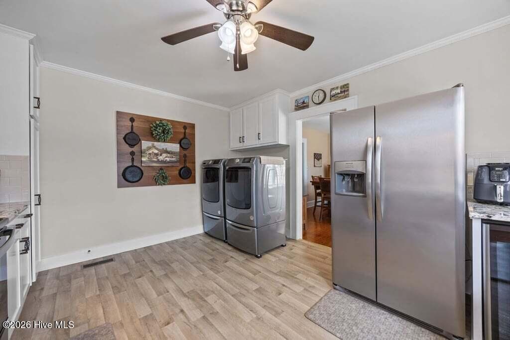 WASHER AND DRYER AREA IN KITCHEN - 1307 N Respess Street, Washington, NC 27889