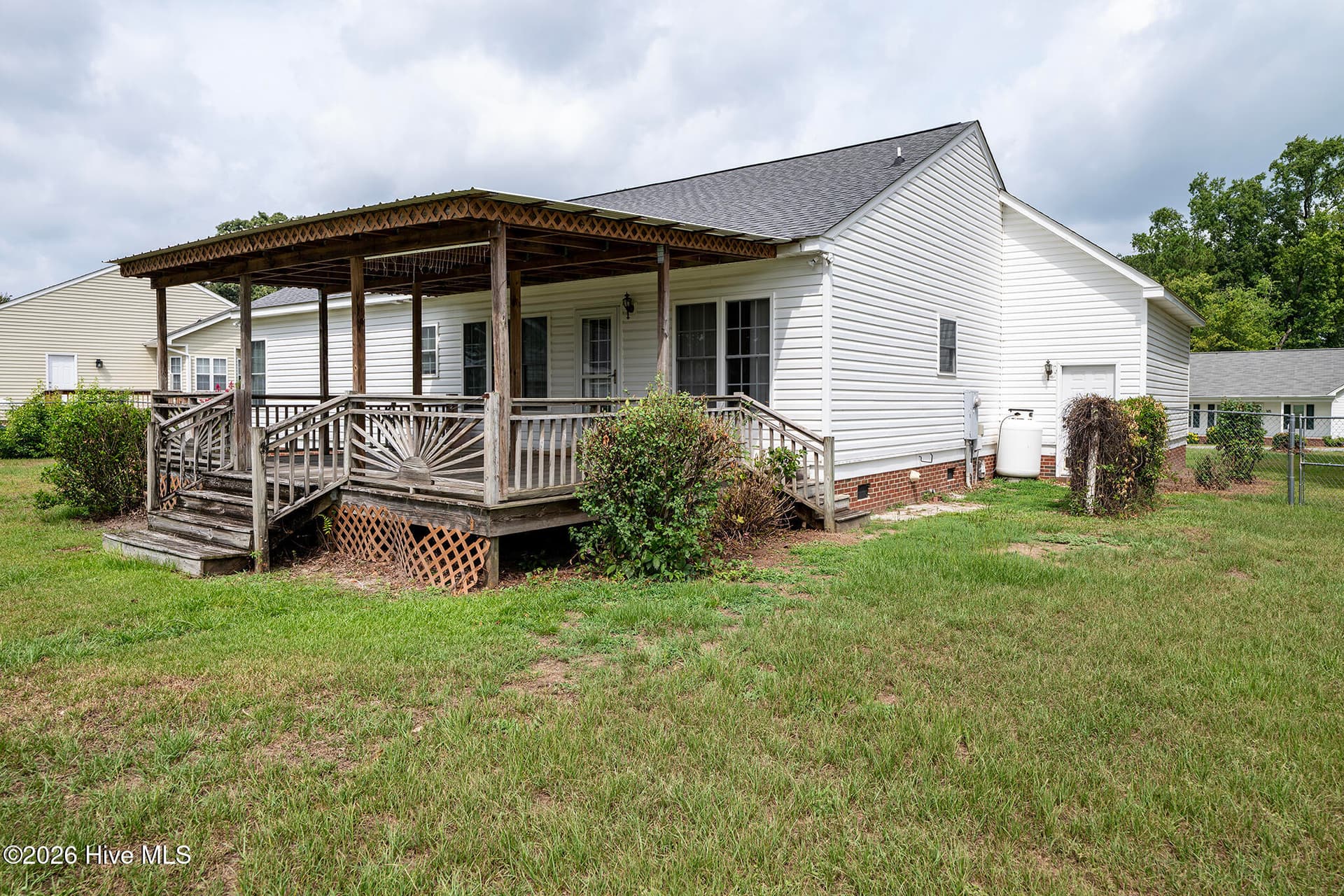 Back of Home - 104 Trawick Drive, La Grange, NC 28551
