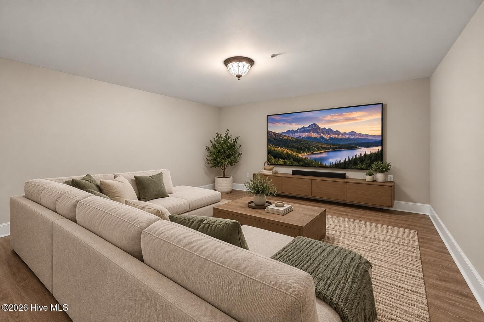 Furniture is Virtually Staged Bottom Floor Flex Room - 207 S Academy Street, Washington, NC 27889
