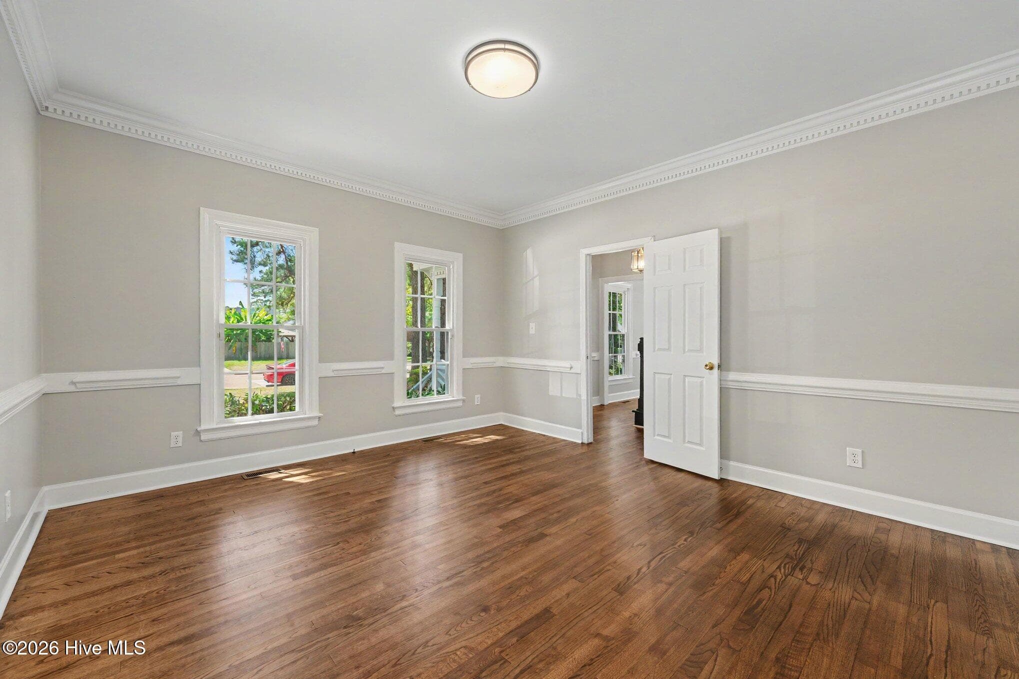 Office/flex space/formal living with crown and chair moldings - 2112 Burnside Drive NW, Wilson, NC 27896