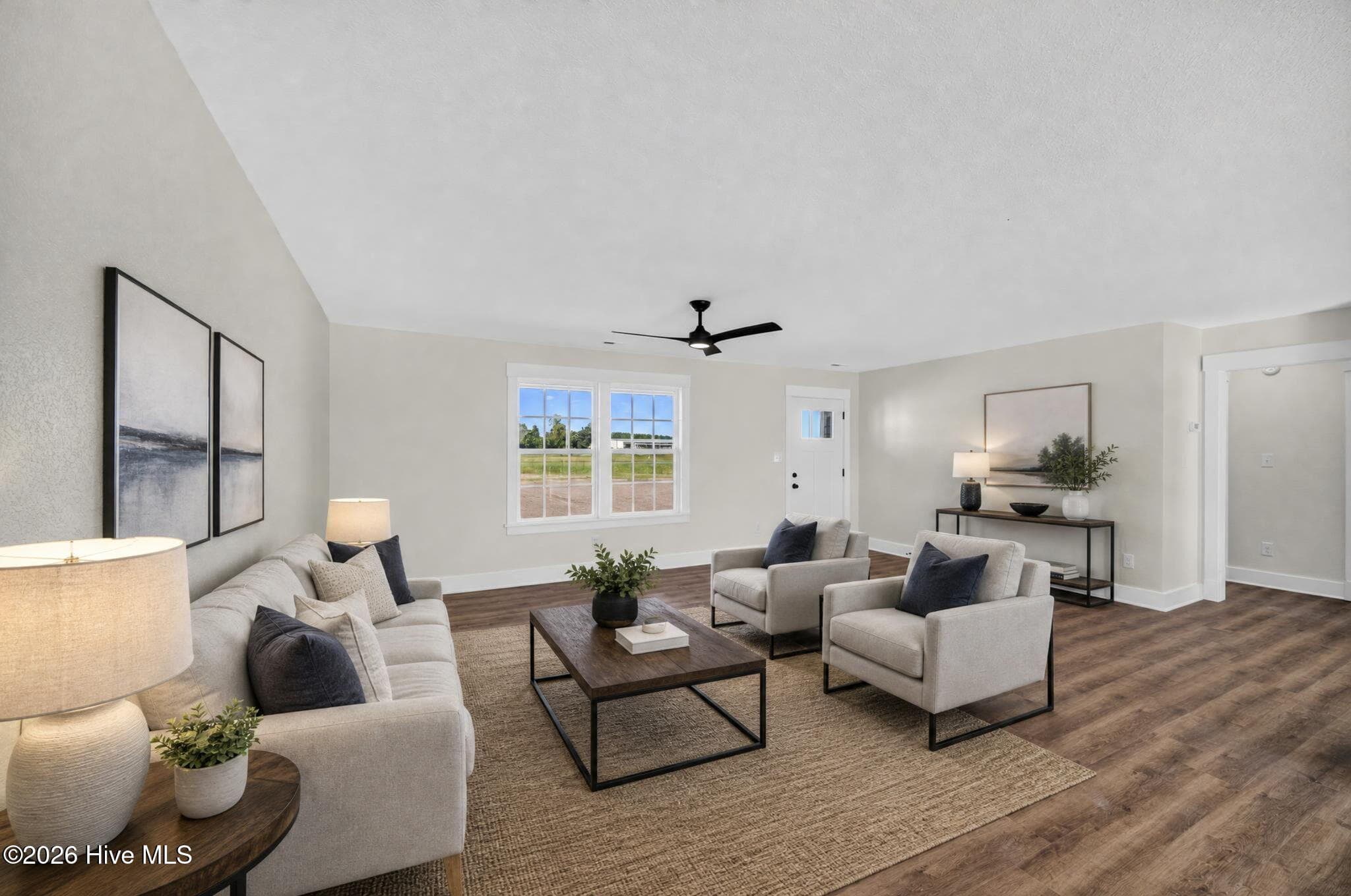 Virtual Staging-living room - 1263 Center Hill Highway, Hertford, NC 27944
