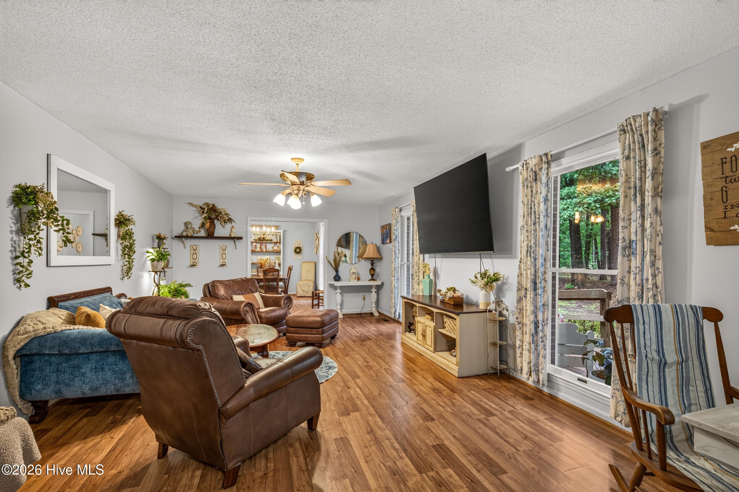 Living room - 1595 North Moore Road, Robbins, NC 27325