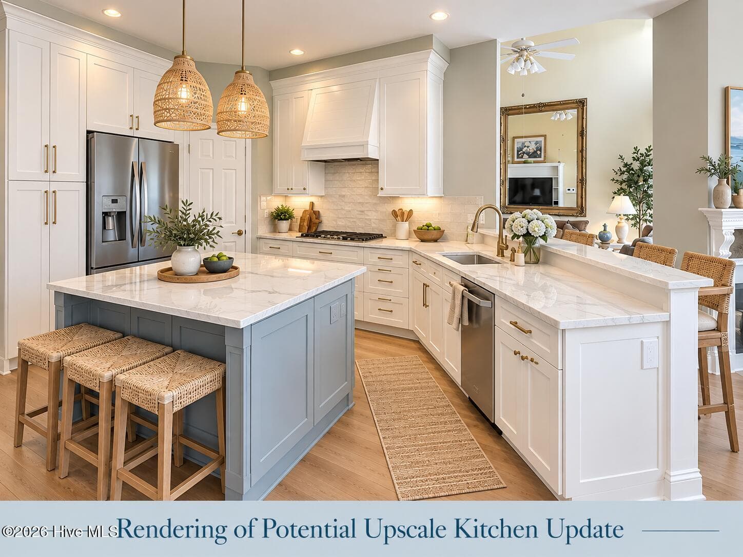 This photo is added to give buyers an idea of what a kitchen update might look like! - 722 S Paisley Court, Wilmington, NC 28409