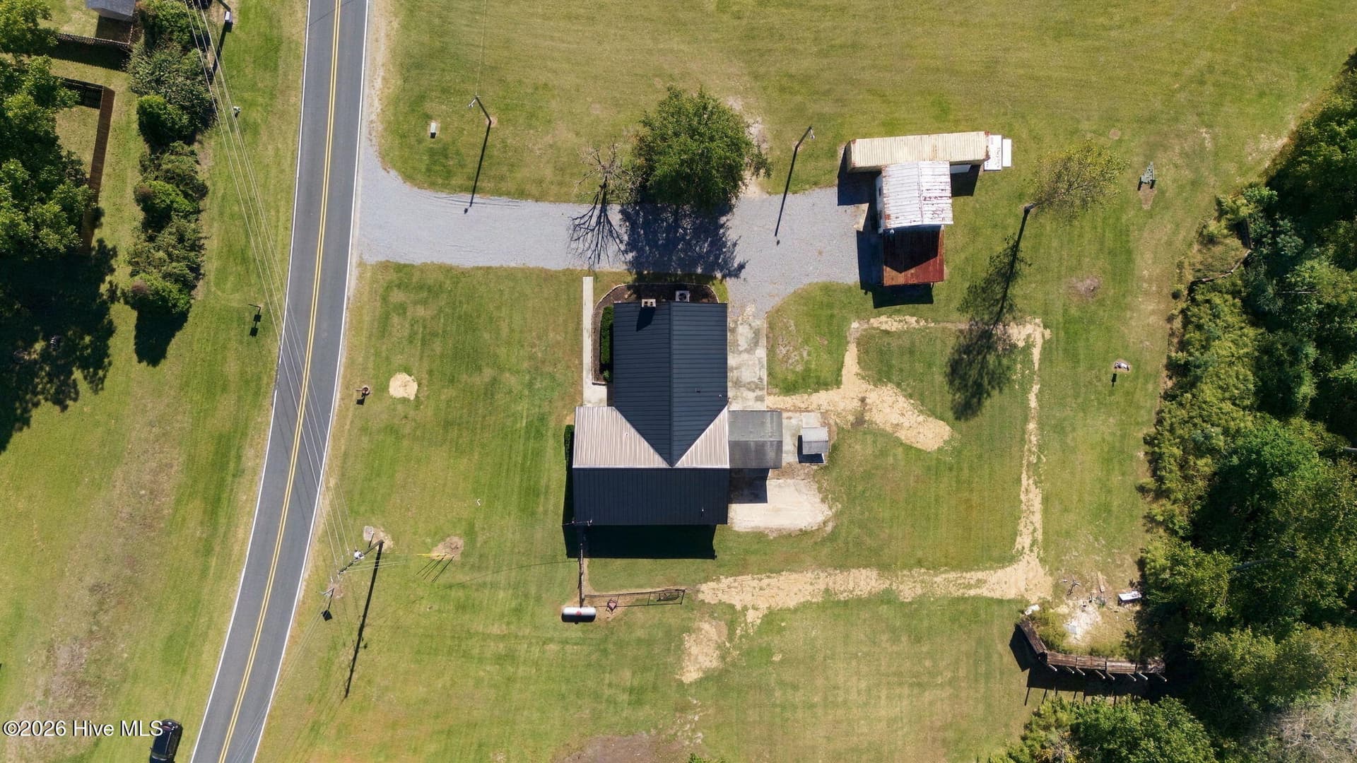 aerial top of house - 1405 Antioch Road, New Bern, NC 28560