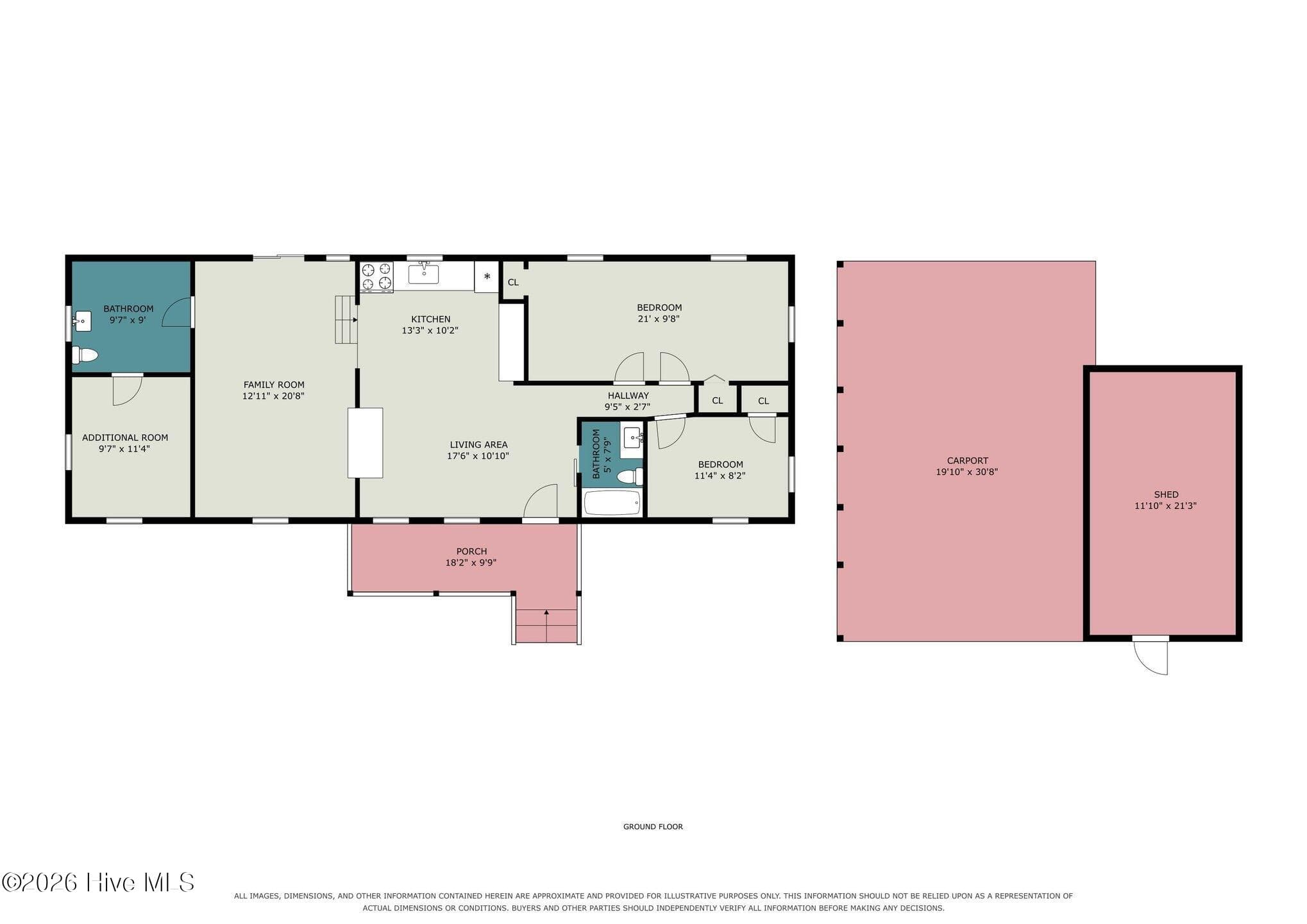 Floor Plan - 124 N Middleton Avenue, Oak Island, NC 28465, Oak Island