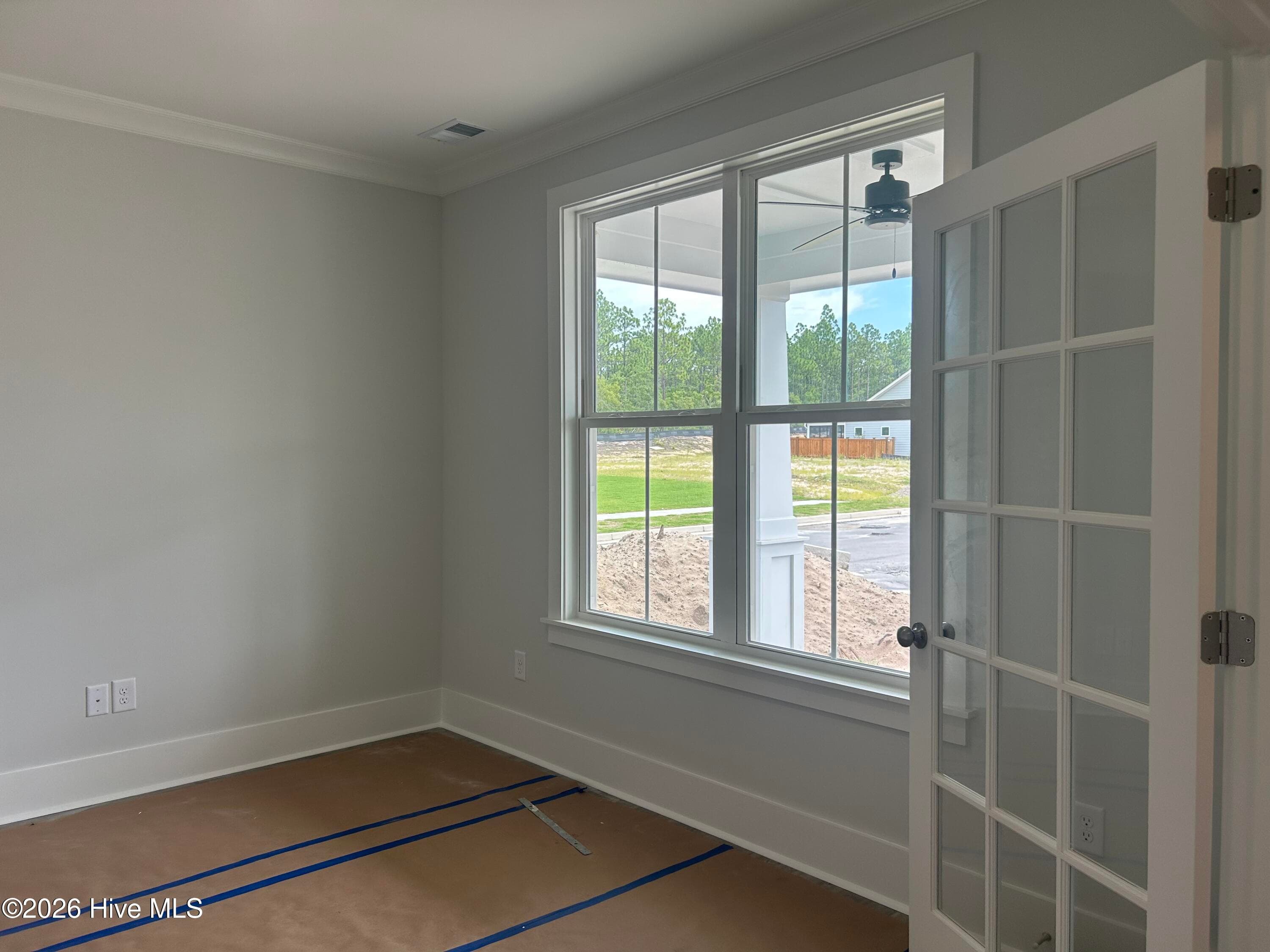 Study with glass french doors - 5202 Moonshell Loop, Wilmington, NC 28412