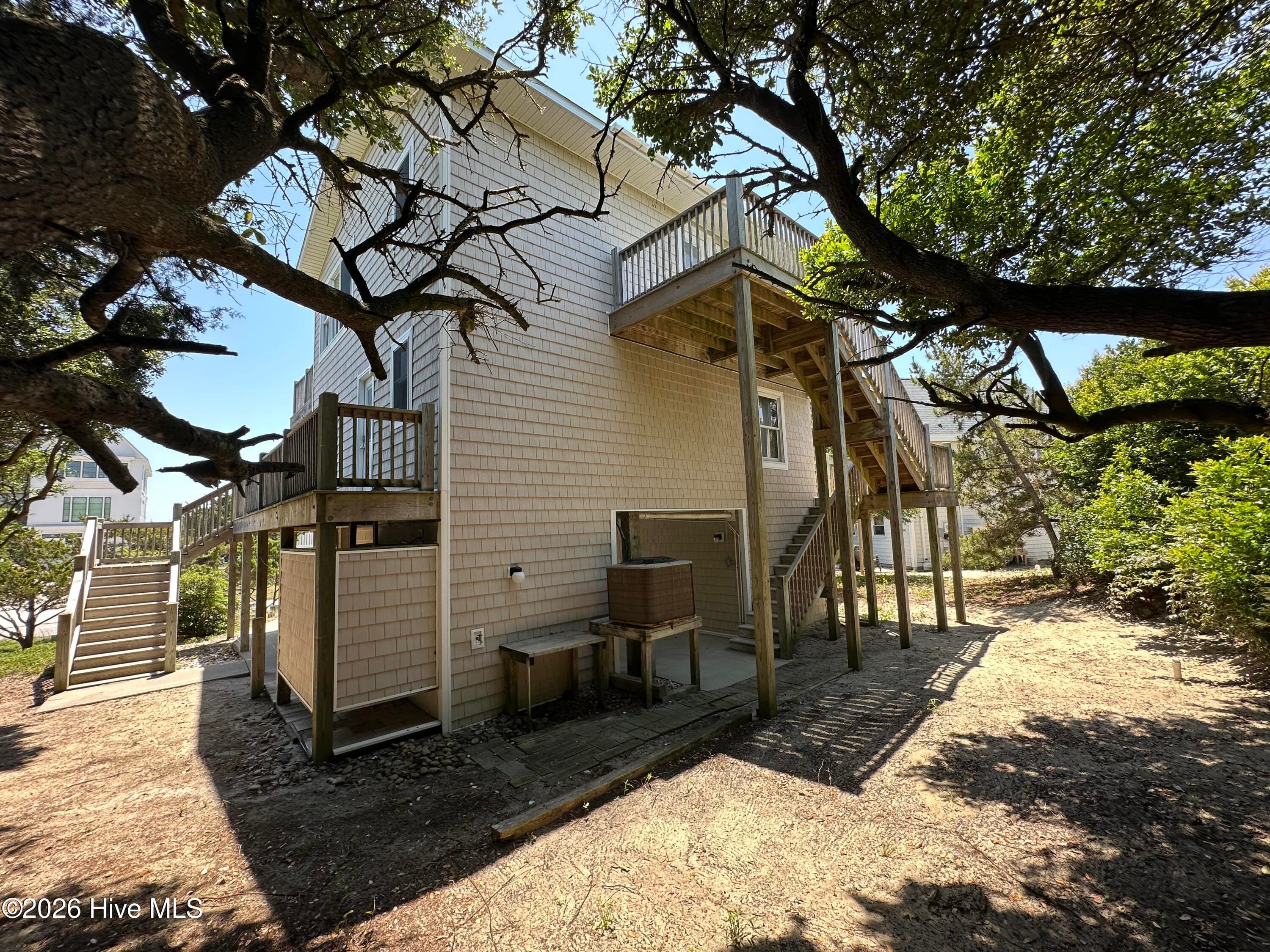 Rear Elevation - 6820 Ocean Drive, Emerald Isle, NC 28594