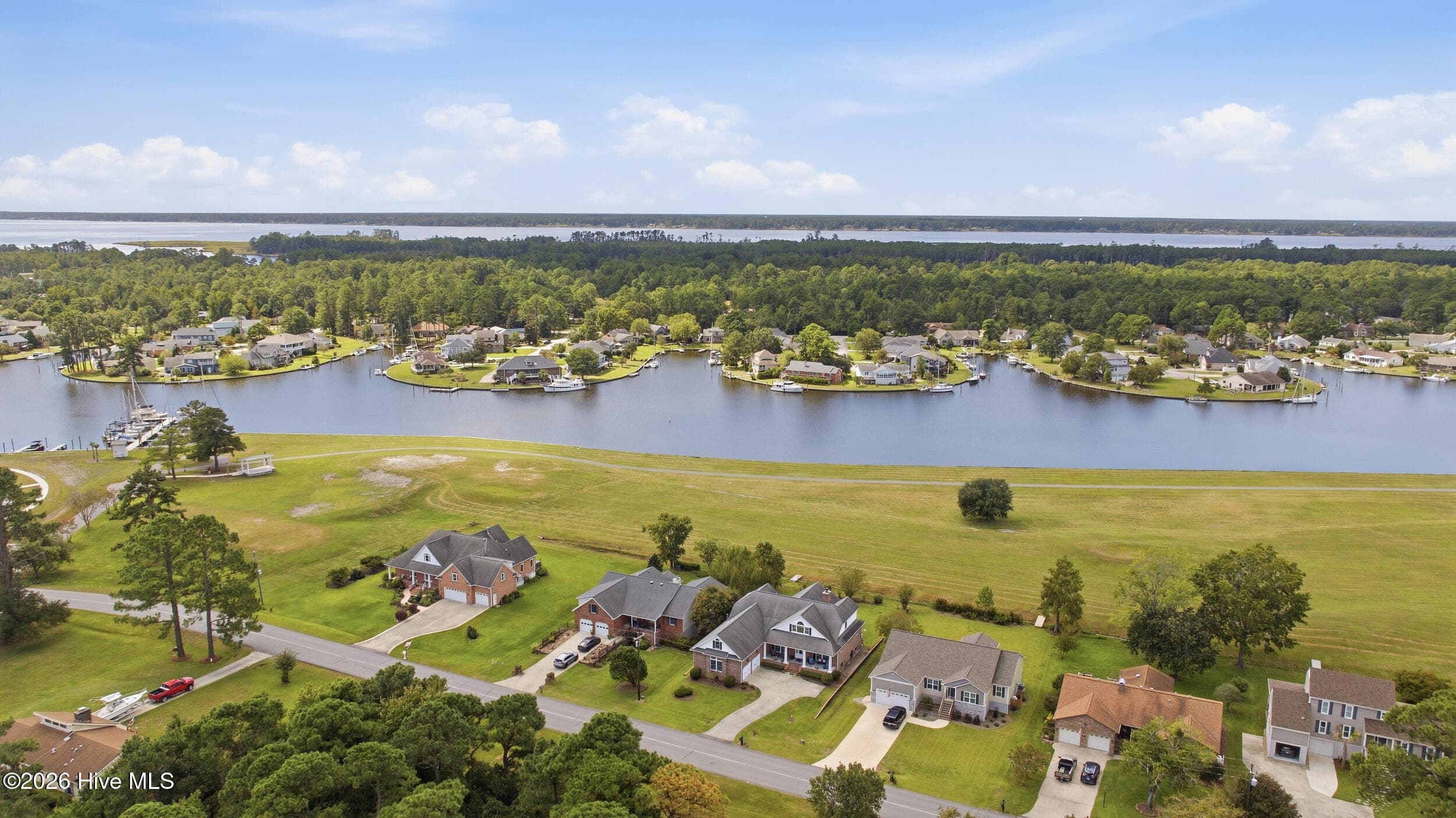 Aerial View - 1012 Pelican Drive, New Bern, NC 28560