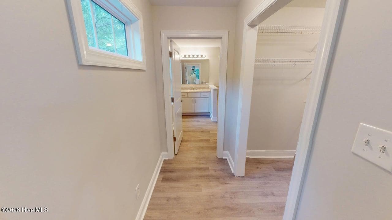 Private Hallways to Walk-in Closet and Master Bathroom! - 1114 Barkentine Drive, New Bern, NC 28560