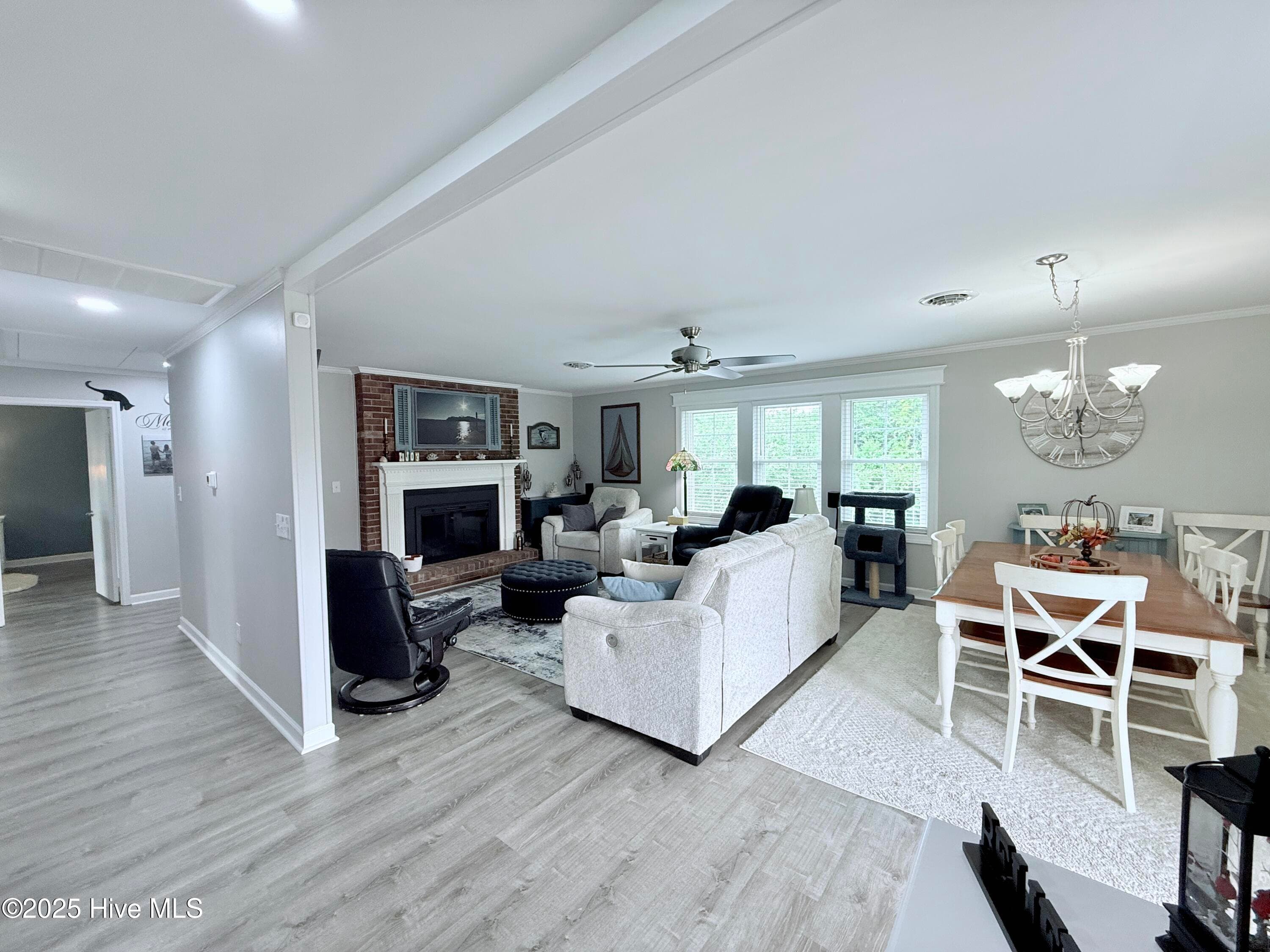 Upstairs Living Room and Dining Room - 5405 Cedar Tree Lane, Emerald Isle, NC 28594
