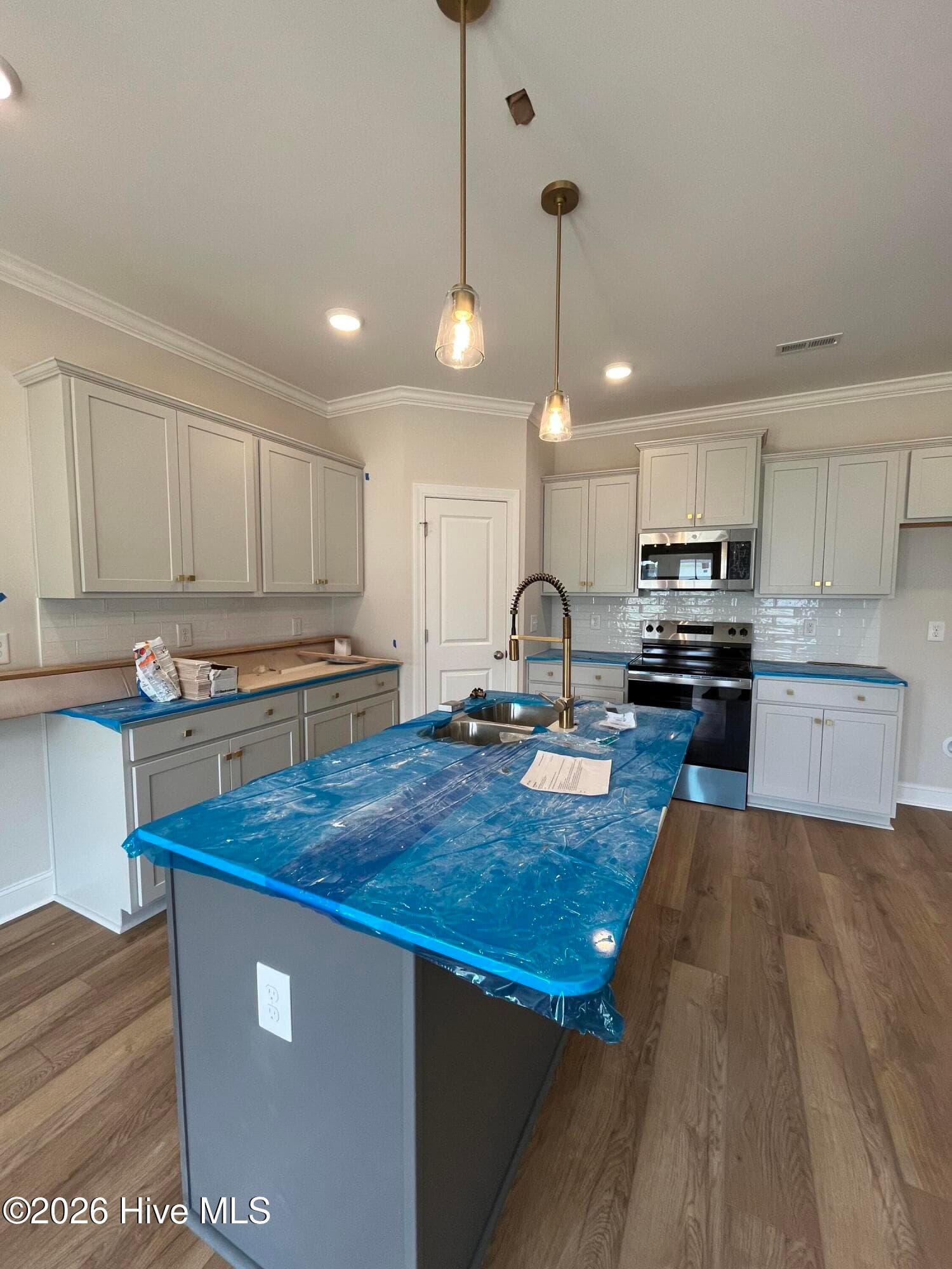 kitchen tops are covered for protection at the momebt - 3229 Meadow Drive, Farmville, NC 27828