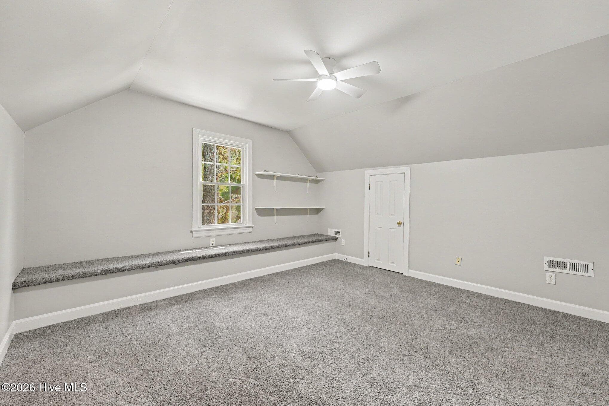4th Bedroom on 3rd floor with built in seating and shelving - 2112 Burnside Drive NW, Wilson, NC 27896