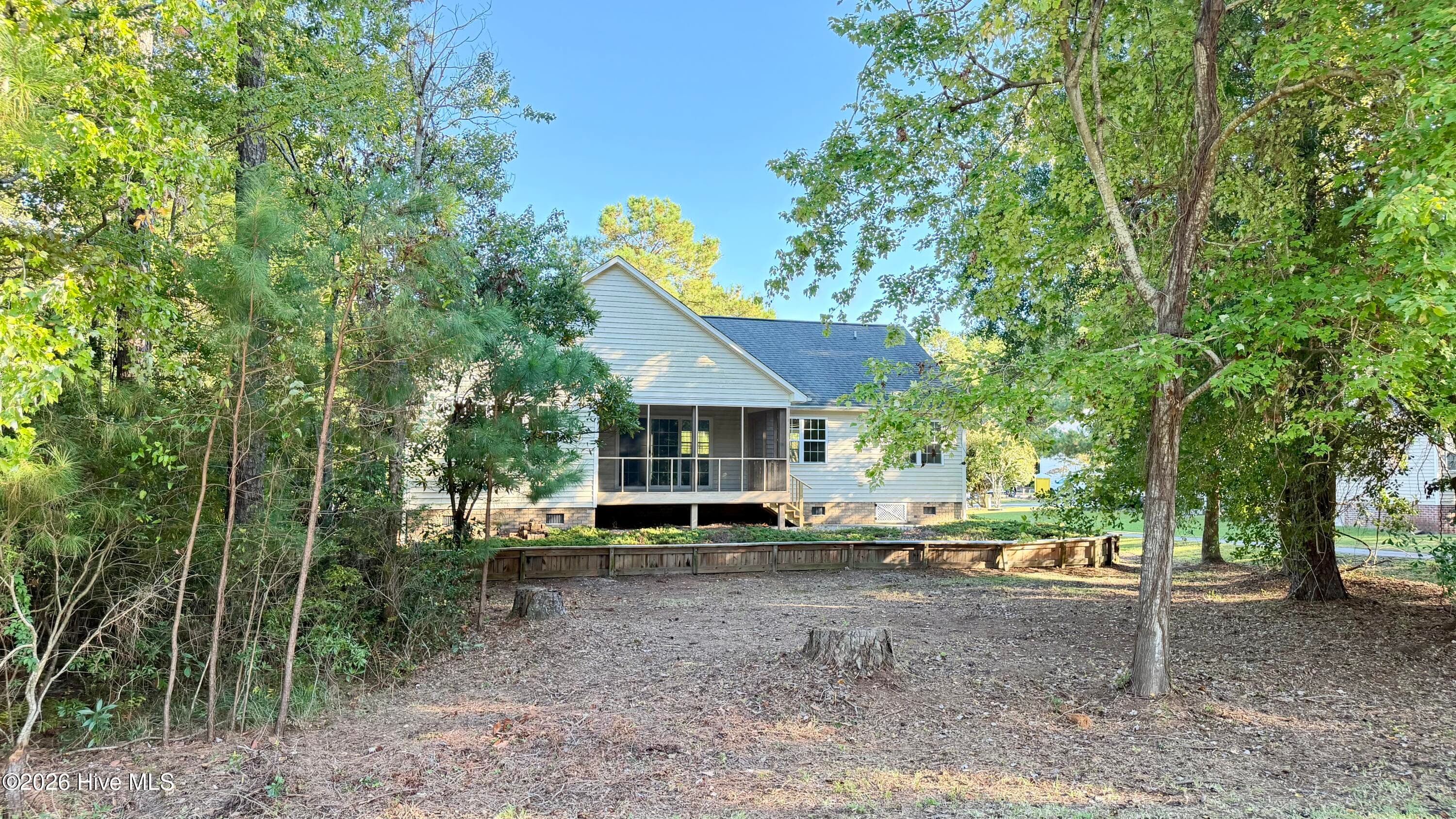 Looking at the home from the edge of the backyard! - 1114 Barkentine Drive, New Bern, NC 28560