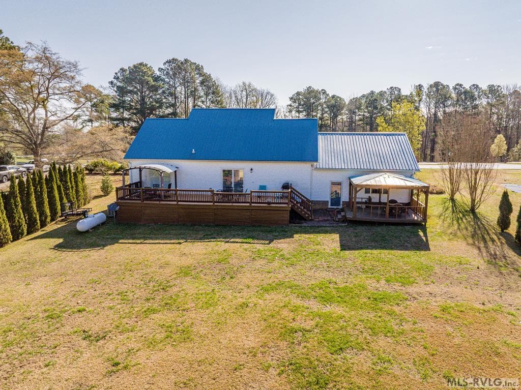 Rear of the home