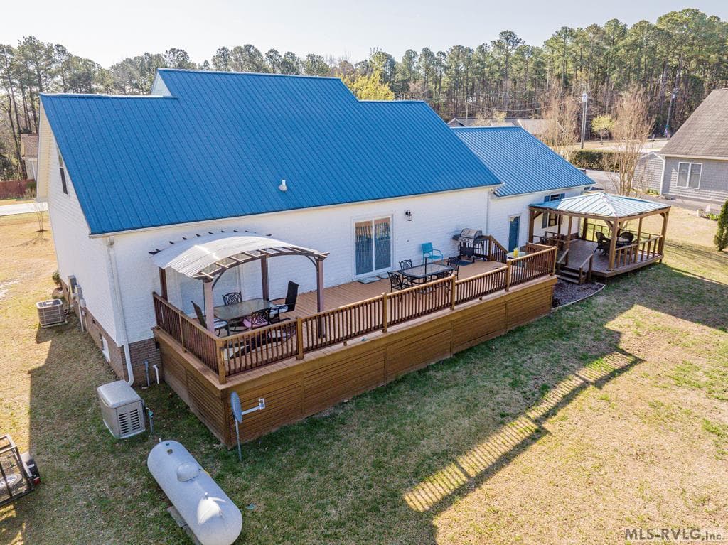 Rear of the home
