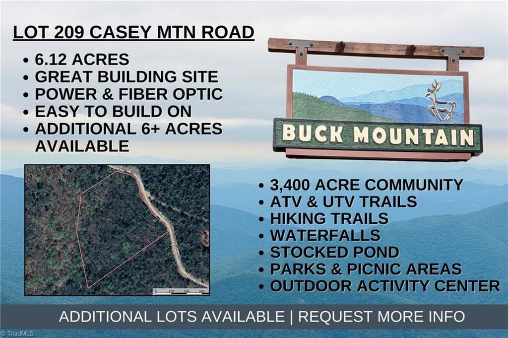 Lot 209 Casey Mountain Road, Purlear NC 28665