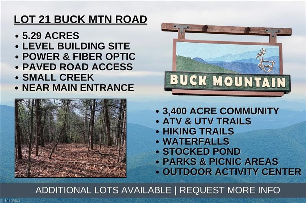 Lot 21 Buck Mountain Road, Purlear NC 28665