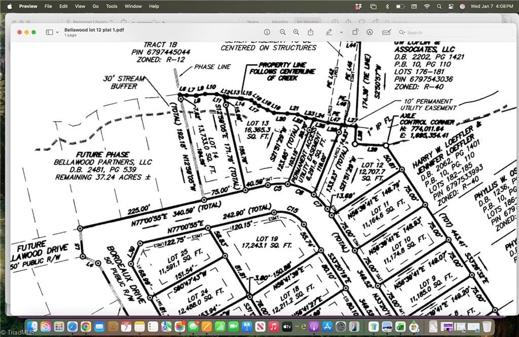 Unimproved Land at Lot 12 Bellawood Drive, Trinity NC 27370, photo 3 of 3