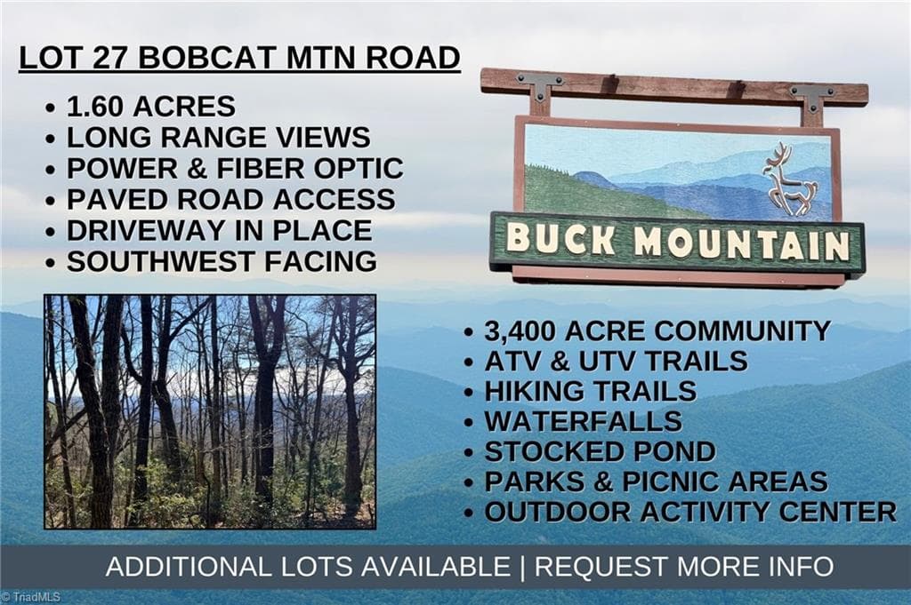 Lot 27 Bobcat Mountain Road, Purlear NC 28665