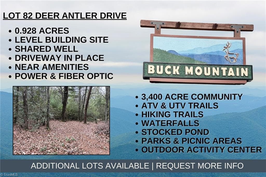 Lot 82 Deer Antler Drive, Purlear NC 28665