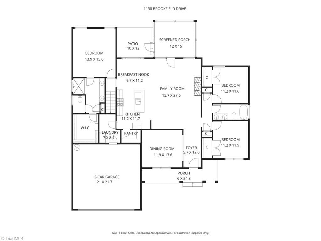Stick/Site Built at 1130 Brookfield Drive, Gibsonville NC 27249, photo 20 of 21