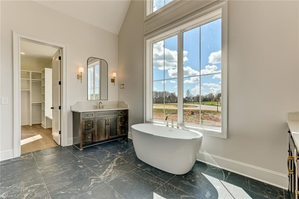 Natural light galore in this spa like bathroom retreat - 7688 Kyran Court, Oak Ridge NC 27310, Oak Ridge
