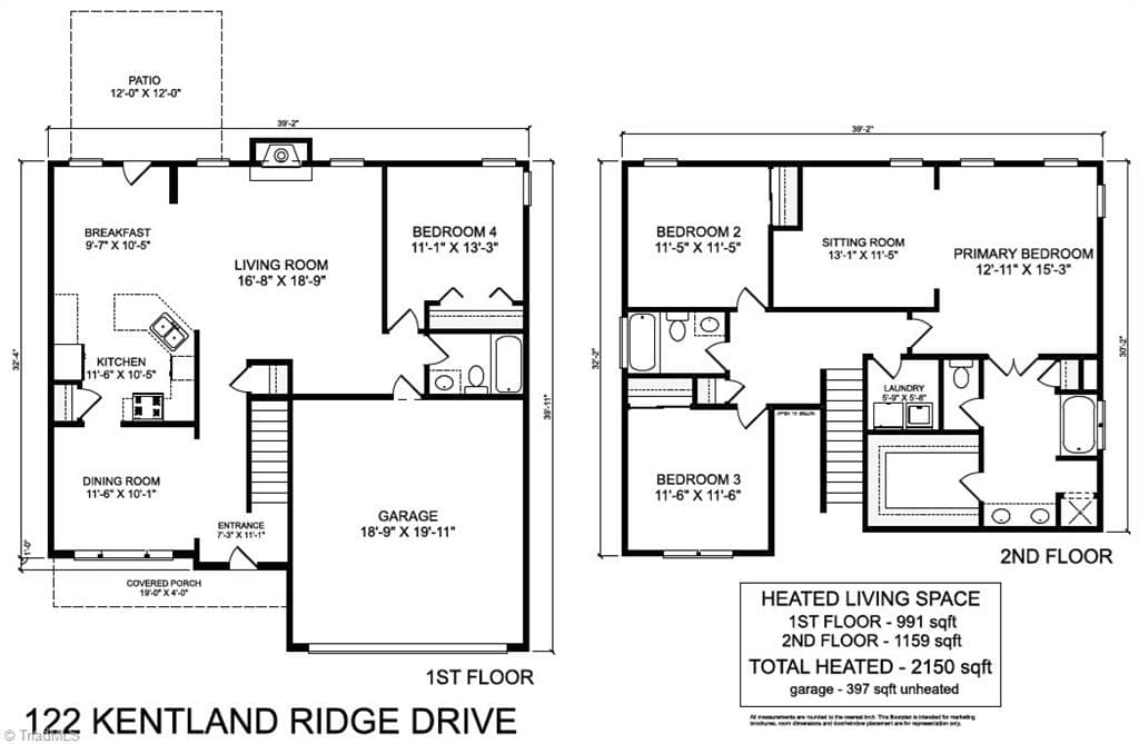 Stick/Site Built at 122 Kentland Ridge Drive, Kernersville NC 27284, photo 38 of 38