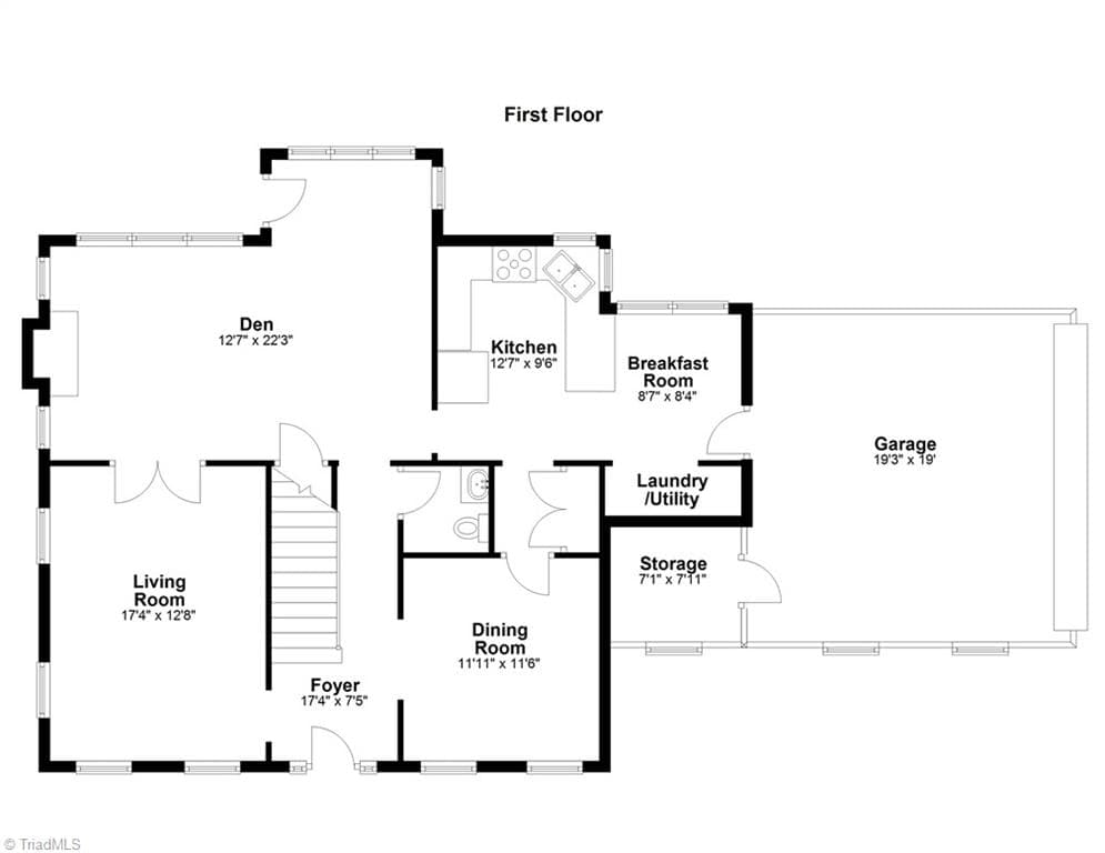 Stick/Site Built at 129 Walnut Avenue, Yadkinville NC 27055, Yadkinville, photo 19 of 44