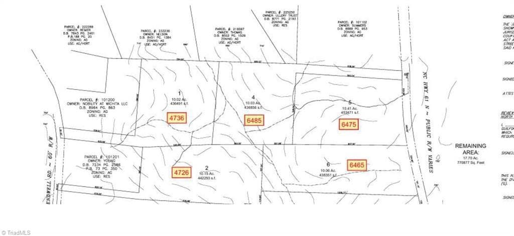 Unimproved Land at 6465 NC Highway 61 N Lot 6, Gibsonville NC 27249, photo 2 of 8