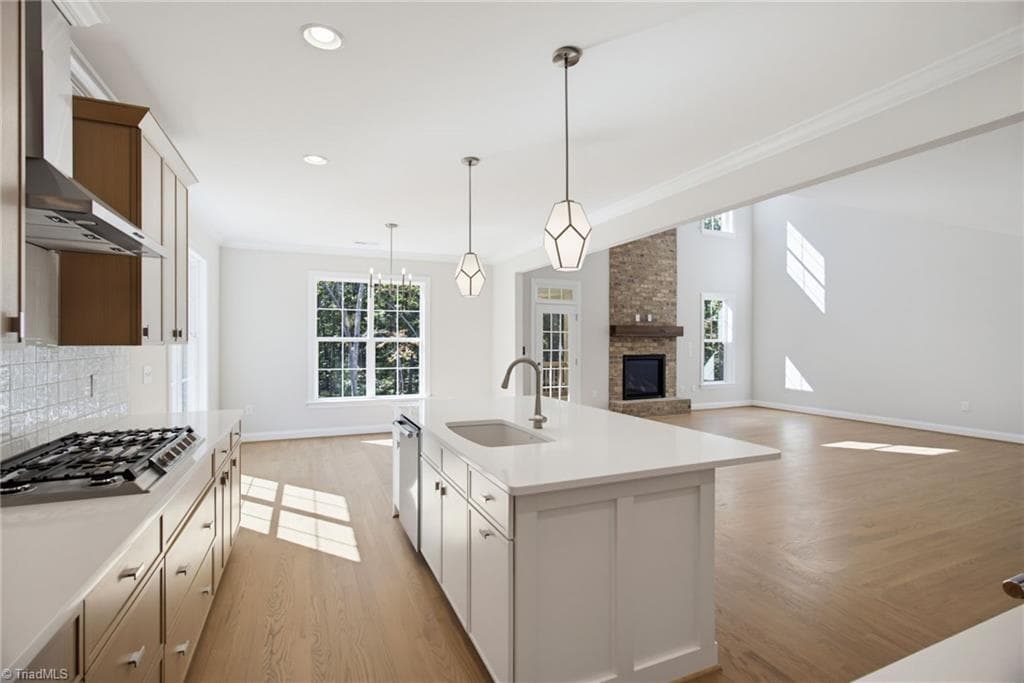 Spacious kitchen with breakfast area - 4035 Estate Drive, Lewisville NC 27023, Lewisville