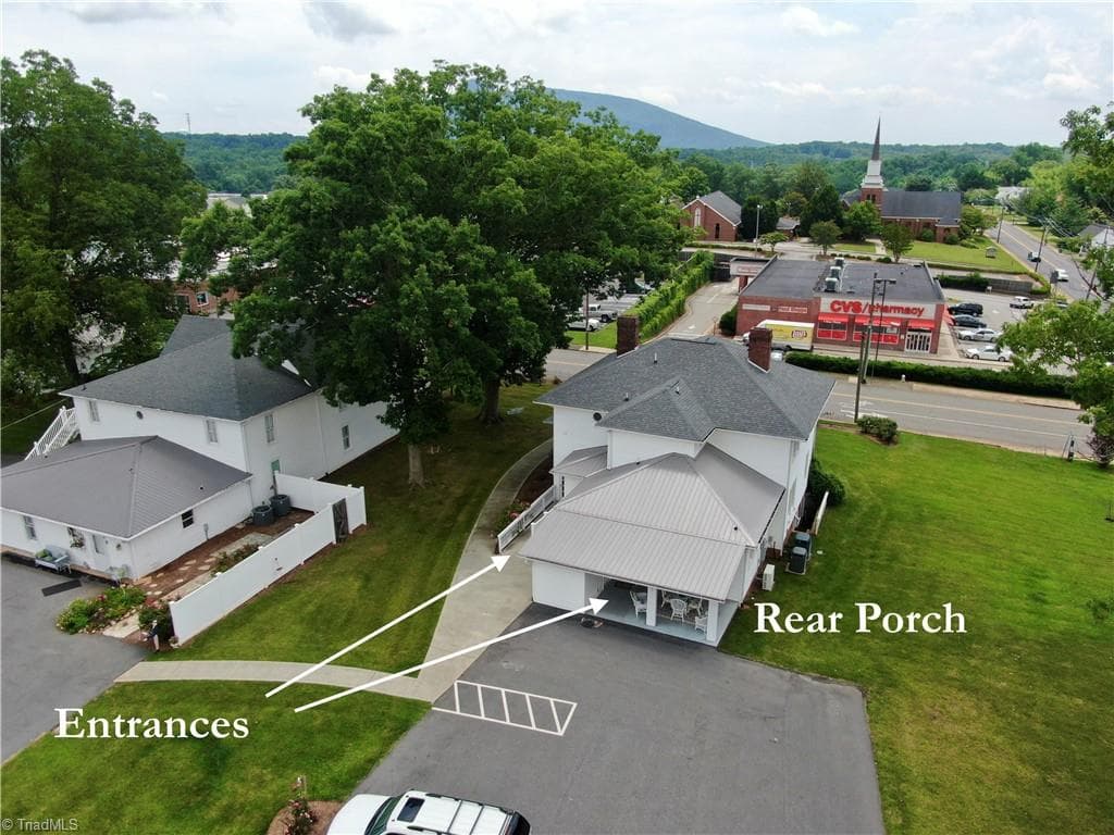 Aerial View - 207 W Main Street # B, Pilot Mountain NC 27041, Pilot Mountain