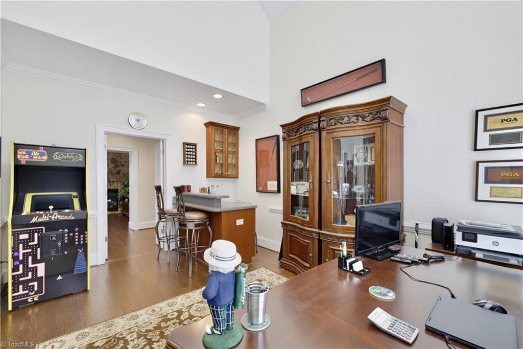 Office / flex space with wet bar perfect for entertaining your guest. - 163 Cleek Drive, Summerfield NC 27358, Summerfield