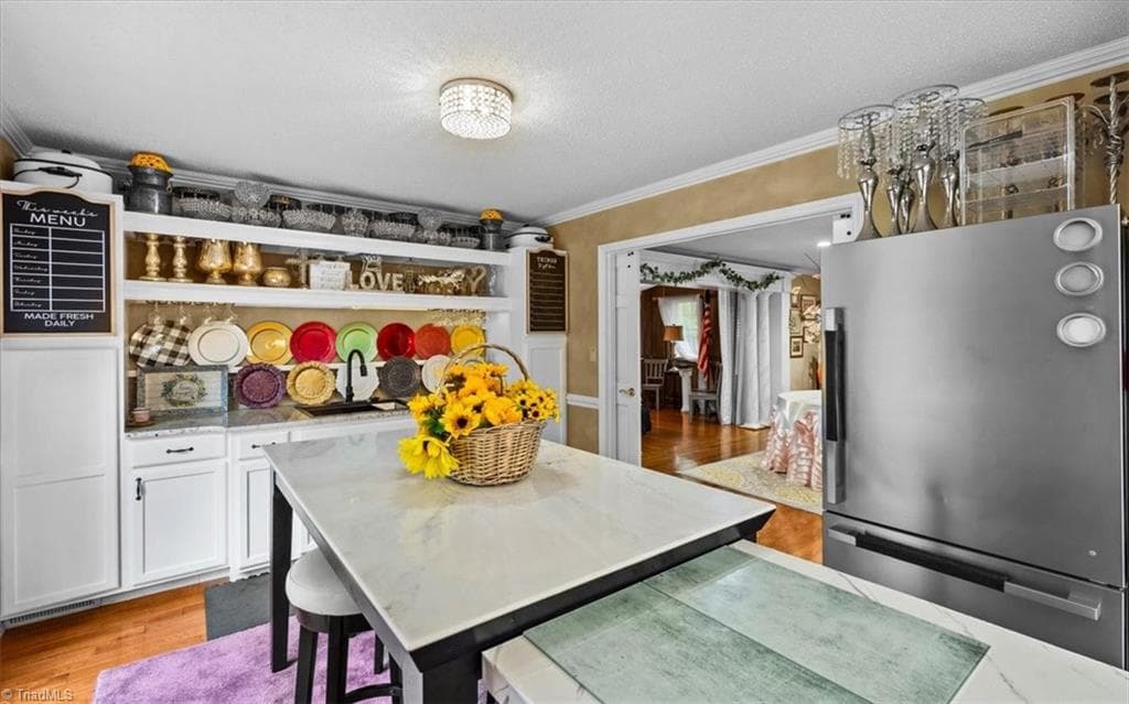 The built-in cabinets are perfect for storage and display of pottery, serving pieces, or china patterns. - 6352 Turnpike Road, High Point NC 27263, High Point