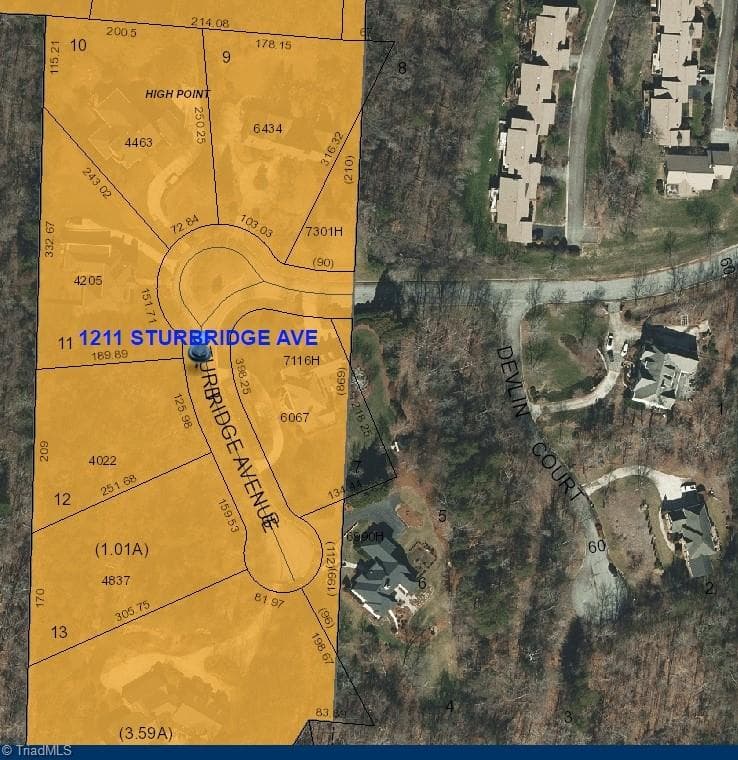 Gis Map - 1211 Sturbridge Avenue, High Point NC 27262, High Point
