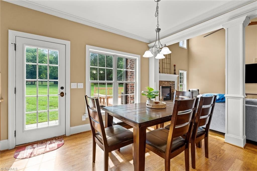 Breakfast area has so much natural light - 6202 Herons Nest Court, Oak Ridge NC 27310, Oak Ridge