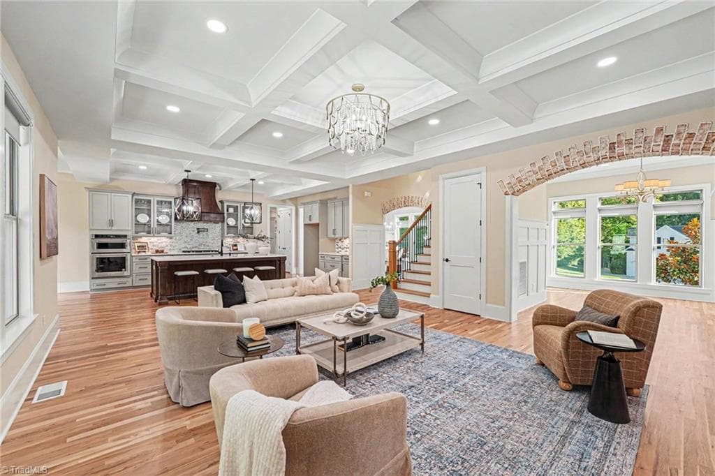 Elegant open-concept living area. - 1477 Cappoquin Way, Burlington NC 27215, Burlington