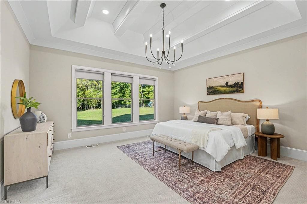 Gourmet kitchen featuring luxury finishes and high-end appliances. - 1477 Cappoquin Way, Burlington NC 27215, Burlington